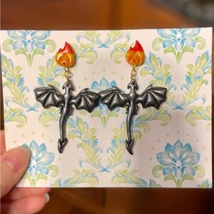 Handmade Dragon Earrings